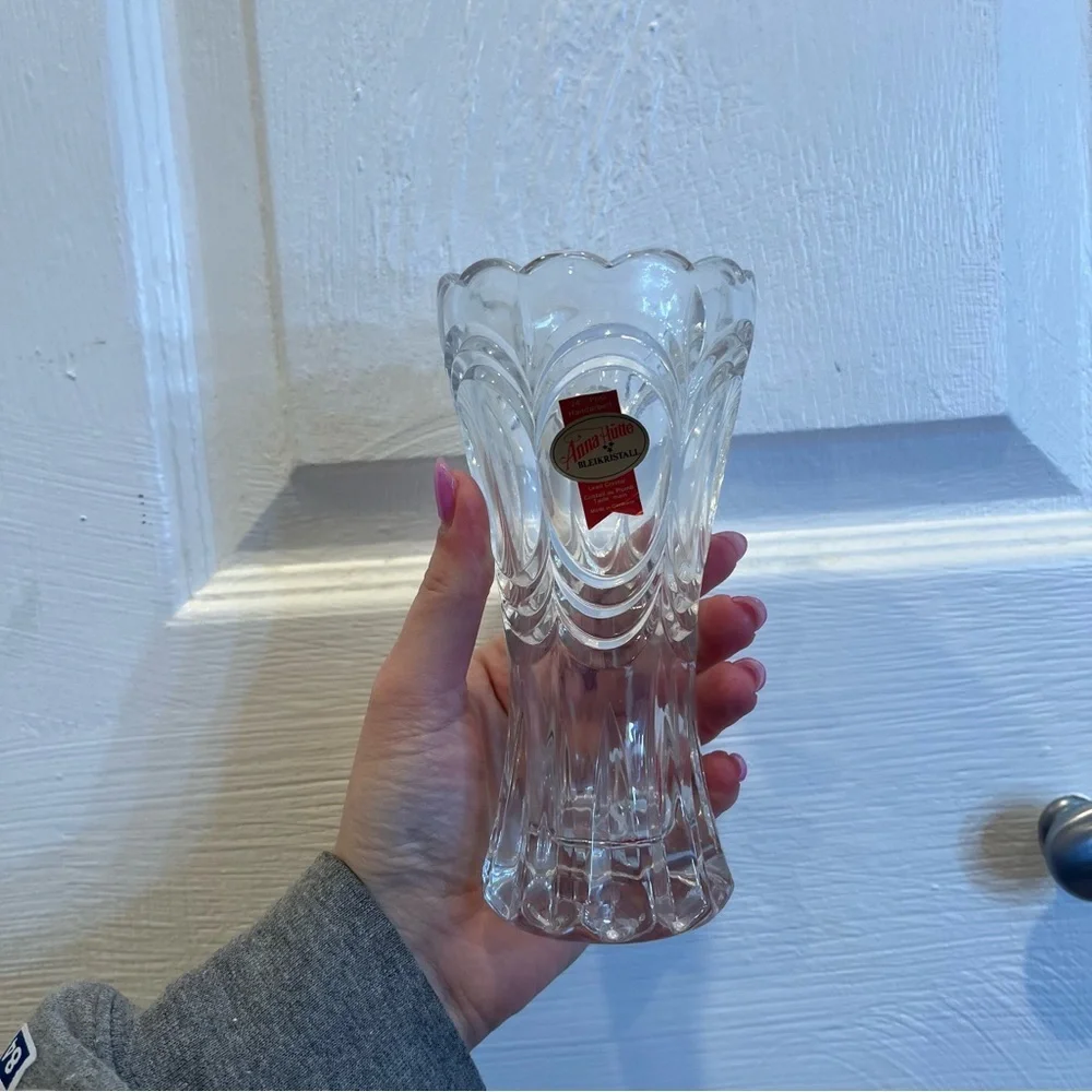 Vintage Chianti Anna Hutte Crystal Lead Vase - Made In Germany New In Box